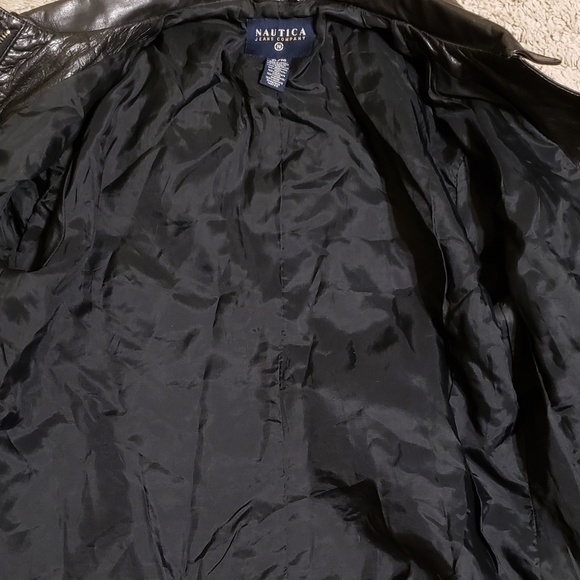 NAUTICA Genuine Leather Jacket  - Sz L - Picture 8 of 8
